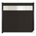 Aluminium lamel "Mix&Match" 20x141x1800mm [antraciet gepoedercoat] 2 stuks in krimpfolie bc ~