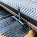 RVS clip Hulk 125 stuks incl. schroeven+bitje zwart ~