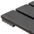 WPC-antraciet FSC tuintegel 7/3L 12mm 24x500x500mm massief glad bc ~