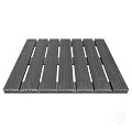 WPC-antraciet FSC tuintegel 7/3L 12mm 24x500x500mm massief glad bc ~