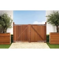 Hardhout steunpiket "Belmonte" (dubbel) 70x95mm (tbv tuinpoort) bc ~