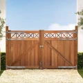 Bangkirai tuinpoort "Belmonte" (dubbel) 40x3000x1800mm met trellis / incl. beslag bc ~
