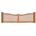 Bangkirai paal geschaafd afgeronde kop 110x110x1800mm glad bc ~