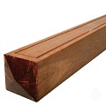 Bangkirai paal geschaafd met diamantkop 110x110x3050mm V-groef bc ~