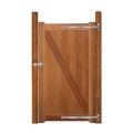 Bangkirai paal geschaafd met diamantkop 110x110x3050mm V-groef bc ~