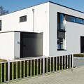 WPC-antraciet FSC tuinhek "Design" 10L 14mm 17x1800x800mm RVS bc ~