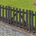 WPC-antraciet FSC tuinpoort "Luxe" met alu-antra liggers 23x1000x800mm incl. beslag (RVS schr) bc ~