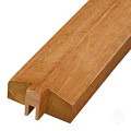 Bangkirai afdekprofiel 32x68x1800mm (tbv dubbel rabat, sponning 7mm) bc ~