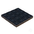 WPC-grijs FSC tuintegel 4L 11mm click 24x300x300mm groef 4st/set RVS bc ~