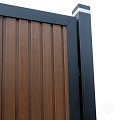 Elephant schutting Stripes houtcomposiet 180x180 cm Natural Dark Brown ~