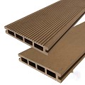DuoWood vlonderplank Bfl houtcomposiet FSC 25x160x4000mm kleur Teak ribbel profiel /vlak ~