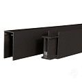 Elephant onder-en bovenregel Mix&Match verticaal 25x50x1800mm (3 stuks) zwart gepoedercoat alu ~