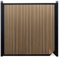 Elephant schutting Stripes houtcomposiet 180x180 cm Oak and Black ~