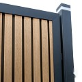 Elephant schutting Stripes houtcomposiet 180x180 cm Oak and Black ~