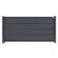 Elephant schutting Modular Evo houtcomposiet 180x97 cm Rock grey, antraciet profielen ~