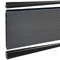 Elephant schutting Modular Evo houtcomposiet 180x200 cm Rock Grey, antraciet profielen ~