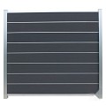 Elephant schutting Modular Evo houtcomposiet 180x180 cm Rock Grey, alu profielen ~