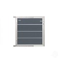 Elephant poortje Modular houtcomposiet/GRS 90x91 cm Rock Grey, alu beslag ~