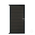 Elephant tuindeur Modular Evo houtcomposiet 90x174 cm Antraciet, antraciet beslag ~