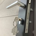 Elephant tuindeur Modular Evo houtcomposiet 90x174 cm Bicolor grijs, antraciet beslag ~