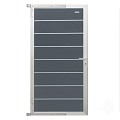 Elephant tuindeur Modular Evo houtcomposiet 90x174 cm Rock Grey, alu beslag ~