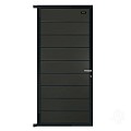 Elephant tuindeur Modular Evo houtcomposiet 90x195 cm Antraciet, antraciet beslag ~