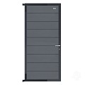 Elephant tuindeur Modular Evo houtcomposiet 90x195 cm Rock Grey, antraciet beslag ~
