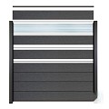 Elephant deco lamel Modular Evo hardglas antraciet ~