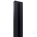Elephant geassembleerde wand/start profiel 200 cm t.b.v. Modulair schutting antraciet ~
