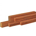 Azobe Hardhouten regel, 4-zijdig glad geschaafd 4,5x9x400 cm. ~