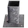 Vloerpaalhouder verzinkt 12x12 cm. ~