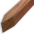Azobe ruwe paal 6x6 cm