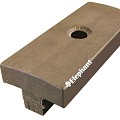 Polymer-bruin clips (tbv WPC) 100 stuks in emmer bc ~
