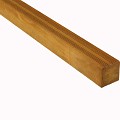 Almendrillo FSC paal geschaafd gepunt 70x70x2750mm semi-ribbel bc ~