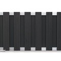 Wpc-Antraciet Fsc Tuinscherm Design Recht 39X1800X930 mm ALU LIGGERS~