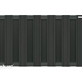 WPC-antraciet FSC tuinscherm "Design" recht 7L 13mm met alu-antra liggers 39x900x1800mm bc ~
