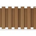 WPC-bruin FSC tuinscherm "Design" recht 14L 13mm met alu liggers 39x1800x930mm bc ~