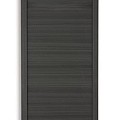 WPC-antraciet FSC tuinscherm "Forte" recht met aluminium-antraciet kader 40x900x1800mm bc ~