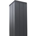 Aluminium paal Modular 68x68x2000mm geassembleerd (tbv scherm 2000 hoog) [antra gepct] in folie bc ~