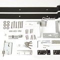 Beslagset (tbv tuinpoort 1000x600/800/1000) [verzinkt] bc ~