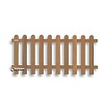 Kempas FSC tuinhek recht 10L 16mm 35x1800x800mm ribbel / RVS bc ~