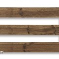 Grenen FSC tuinhek recht 3L 15mm horizontaal 30x1200x700mm glad [bruin geimpregneerd] ~