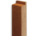 Hardhout steunpiket "Belmonte" (enkel) 70x70mm (tbv tuindeur) bc ~