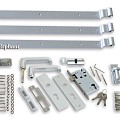 Beslagset "Luxe" (tbv tuinpoort golf 1000x700/900) [verzinkt] bc ~