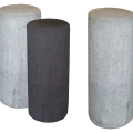 Sierpaal rond grijs 80x30 cm. ~