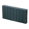 Quadroband mini palissade zwart 50x25x6 cm. ~