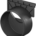 ACO Universele eindplaat kunststof met PVC uitloop Ø110mm t.b.v. Hexaline 2.0 en Euroline ~