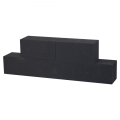 Strakke stapelblok kleurvast 1-zijdig black 45x15x15 cm. ~
