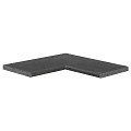 Tibet Asian Black 2.0 binnenhoek 60/30x60/30x3 cm. Gevlamd Bullnose (uitlopend 2026) OP=OP ~