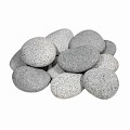 Beach Pebbles grijs 3-6 cm. in gaas- KG prijs ~